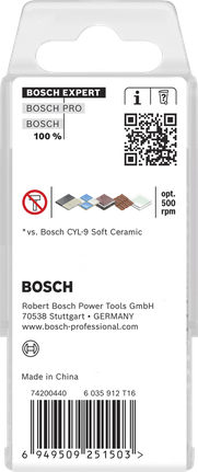 Set Mata Bor Keramik Keras Bosch EXPERT HEX-9 6 x 90 mm, 5 buah.